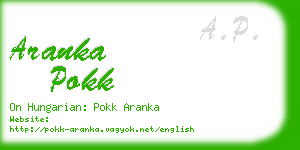 aranka pokk business card